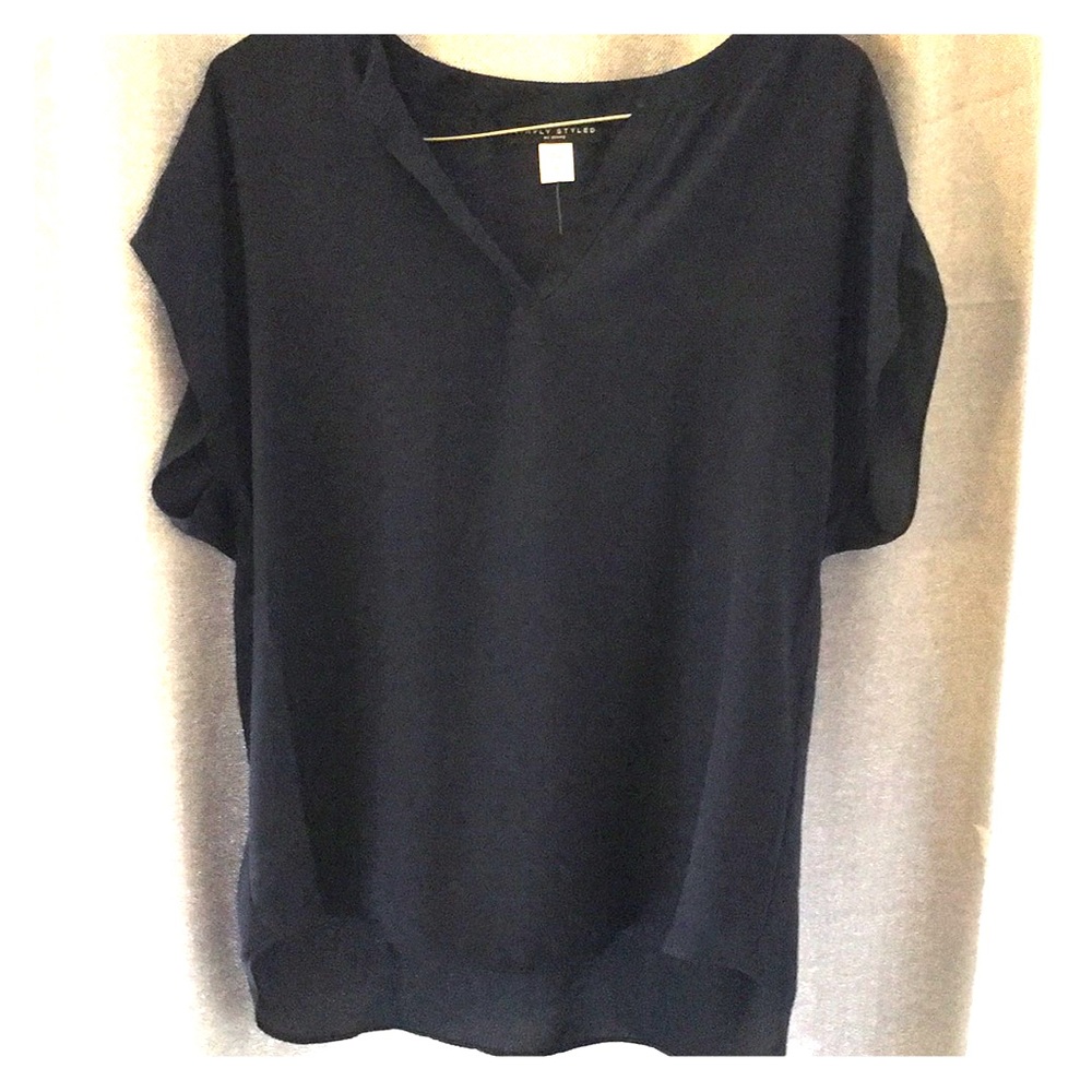 Navy blouse